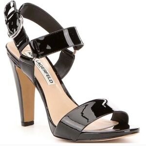 Karl Lagerfeld Paris Cieone Patent Leather Dress Sandals